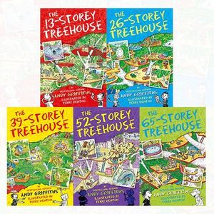 Cover Art for B015Z274D8, Treehouse Books Collection Andy Griffiths 5 Books Bundle (The 65-Storey Treehouse, The 52-Storey Treehouse, The 39-Storey Treehouse, The 13-Storey Treehouse, The 26-Storey Treehouse) by Andy Griffiths, Terry Denton