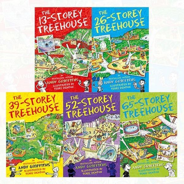 Cover Art for B015Z274D8, Treehouse Books Collection Andy Griffiths 5 Books Bundle (The 65-Storey Treehouse, The 52-Storey Treehouse, The 39-Storey Treehouse, The 13-Storey Treehouse, The 26-Storey Treehouse) by Andy Griffiths, Terry Denton