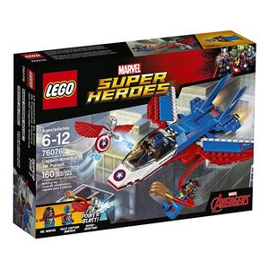 Cover Art for 0673419266444, Captain America Jet Pursuit Set 76076 by Lego