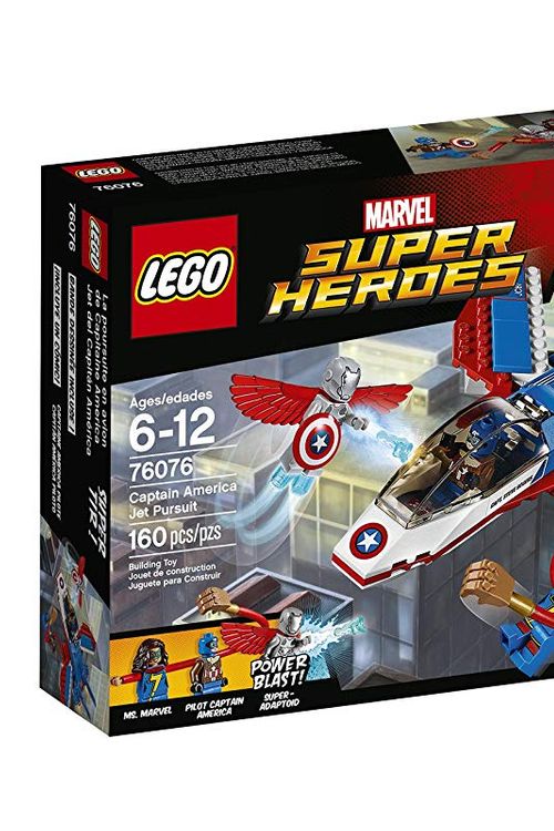 Cover Art for 0673419266444, Captain America Jet Pursuit Set 76076 by Lego