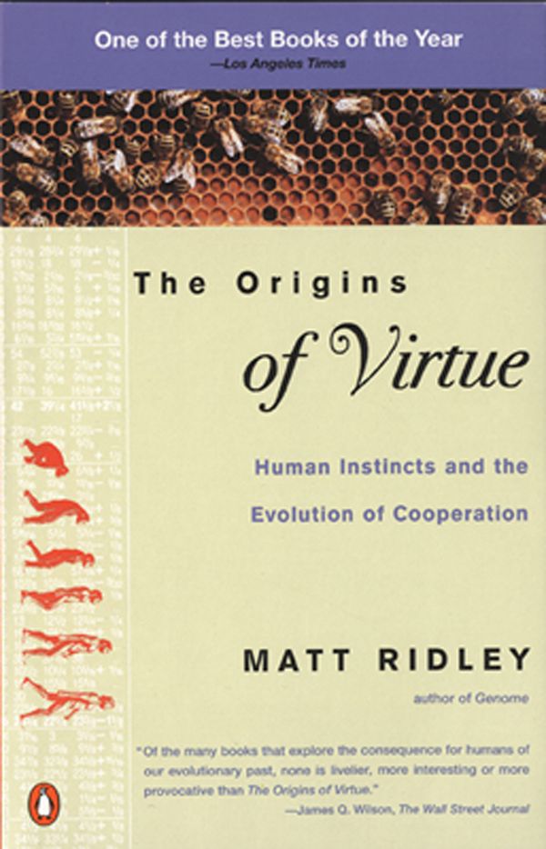 Cover Art for 9780140264456, The Origins of Virtue by Matt Ridley
