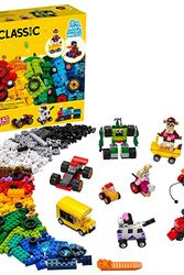 Cover Art for 0673419336550, LEGO Classic Bricks and Wheels 11014 Building Kit; Includes a Toy car, Train, Bus, Robot, Skateboarding Zebra, Race car, Bunny in a Wheelchair, and Much More, New 2021 (653 Pieces) by Unknown