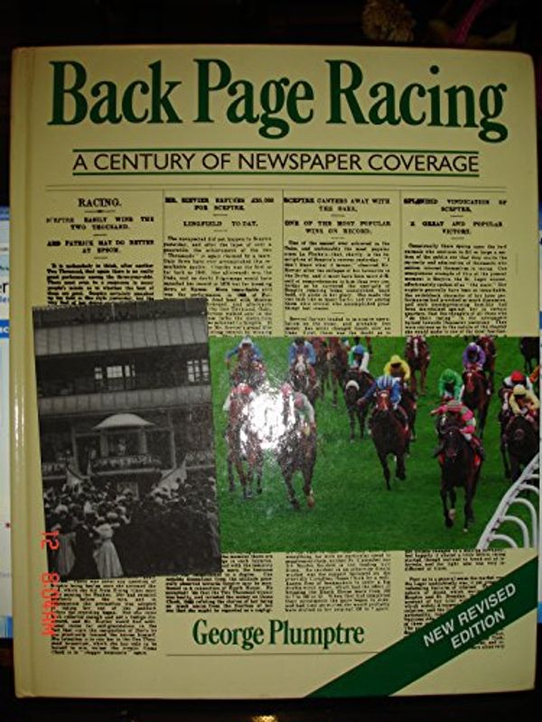 Cover Art for 9781859260821, Back Page Racing by George Plumptre