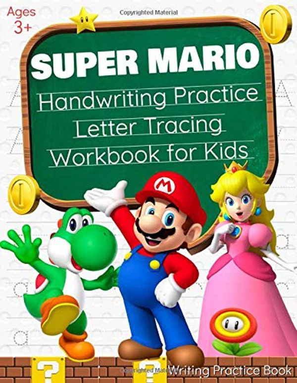 Super Mario Handwriting Practice Letter Tracing Workbook For Kids 3 In