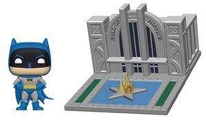 Cover Art for 0889698444699, Funko POP! Town: 80th-Hall of Justice w/Batman by FUNKO