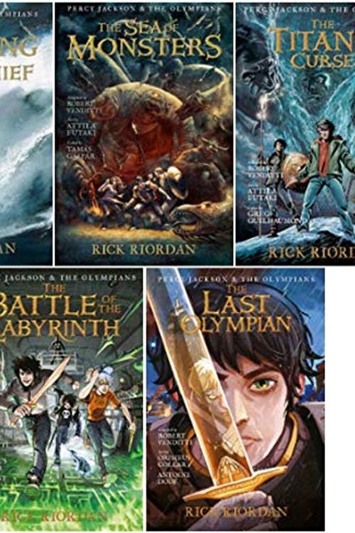 Cover Art for B08668PND6, Percy Jackson Graphic Novels Set by Rick Riordan