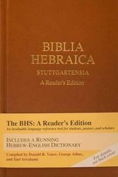 Cover Art for B0160F7K2E, Biblia Hebraica Stuttgartensia: A Reader's Edition (Hebrew Edition) (Hebrew and English Edition) by Donald A. Vance George Athas Yael Avrahami(2015-01-01) by Donald A. Vance George Athas Yael Avrahami