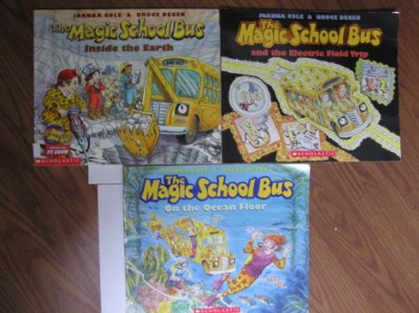 Cover Art for B005QOBMYS, Magic School Bus, Inside the Earth, the Electric Field Trip and On the Ocean Floor-Set of 3 Books (Scholastic) by Joanna Cole and Bruce Degen