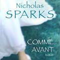 Cover Art for 9782221103333, Comme avant by Nicholas Sparks