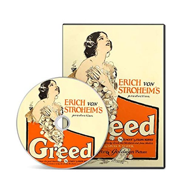 Cover Art for 7437134194115, Greed (1924) Erich von Stroheim Drama/Thriller Film/Movie on DVD (DVD-R) by 