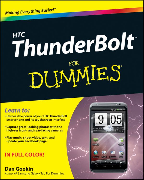 Cover Art for 9781118131961, Htc Thunderbolt for Dummies by Dan Gookin