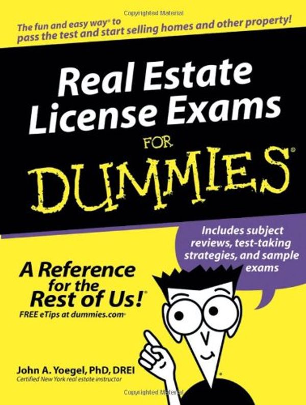 Cover Art for 9780764576232, Real Estate License Exams For Dummies® by John A. Yoegel