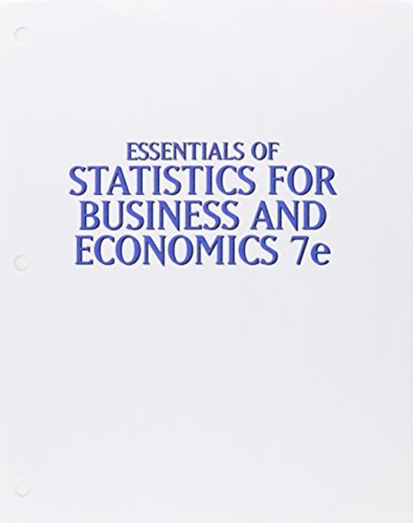 Cover Art for B01K3R7R1Y, Bundle: Essentials of Statistics for Business and Economics, 7th + LMS Integrated for MindTap Business Statistics, 1 term (6 months) Printed Access Card by David R. Anderson (2014-04-15) by David R. Anderson;Dennis J. Sweeney;Thomas A. Williams;Jeffrey D. Camm;James J. Cochran