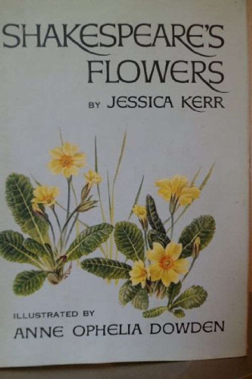 Cover Art for 9780722652565, Shakespeare's Flowers by Jessica Kerr