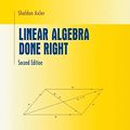 Cover Art for 9780387982595, Linear Algebra Done Right by Sheldon Axler