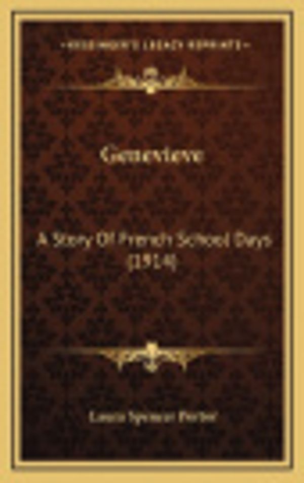 Cover Art for 9781164378358, Genevieve by Laura Spencer Portor