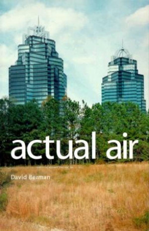 Cover Art for 9781890447045, Actual Air by David Berman