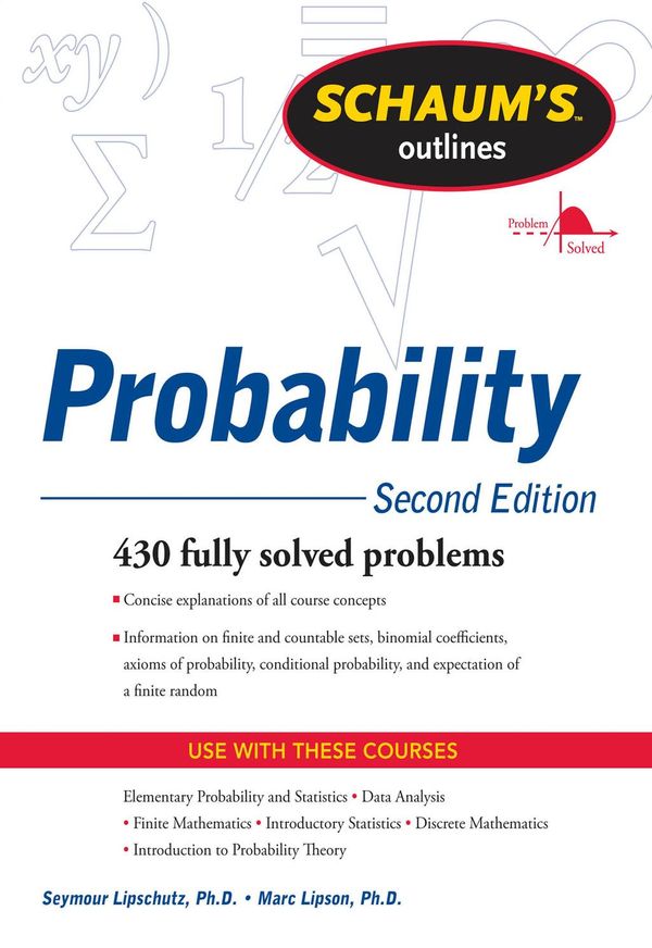 Cover Art for 9780071816588, Schaum’s Outline of Probability, Second Edition by Seymour Lipschutz, Marc Lipson