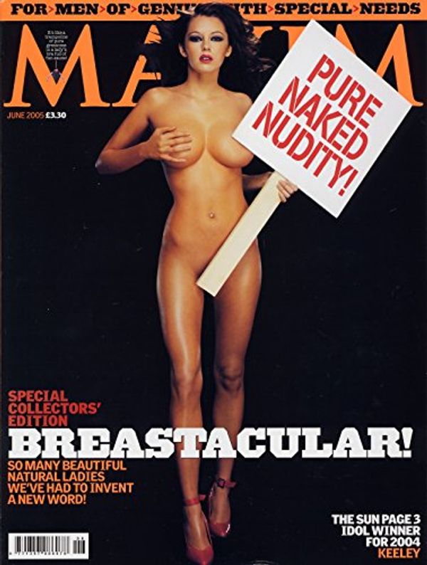 Cover Art for B00ECY4T84, MAXIM MAGAZINE ISSUE 122 JUNE 2005 'BREASTACULAR' EDITION, KEELEY HAZELL by Classic Mens Magazine