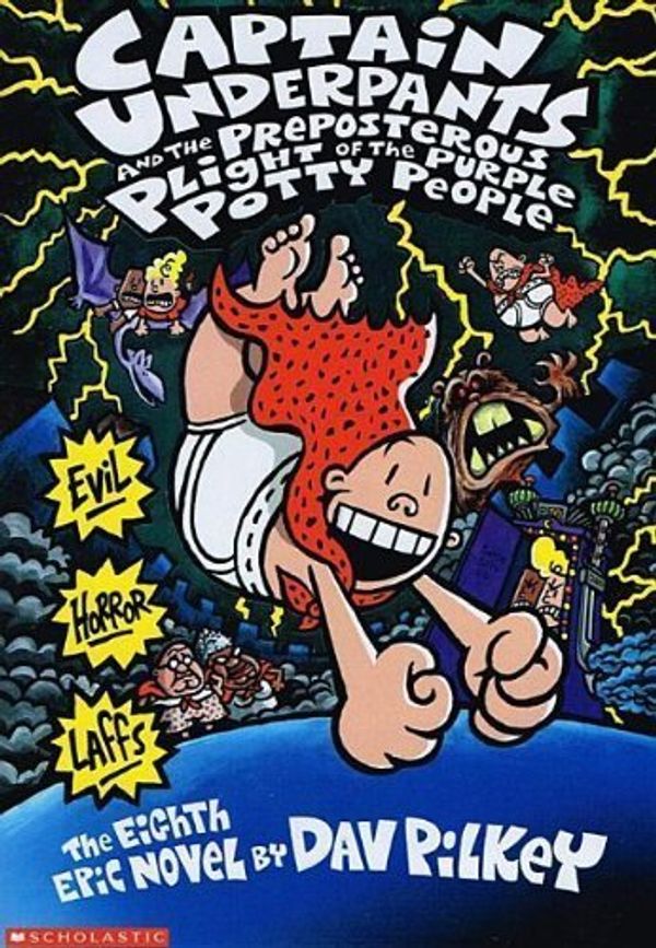 Cover Art for B004R62RAO, By Dav Pilkey: Captain Underpants And The Preposterous Plight Of The Purple Potty People by Dav Pilkey