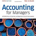 Cover Art for 8601422003864, [Accounting for Managers: Interpreting Accounting Information for Decision Making] [By: Collier, Paul M.] [May, 2015] by Paul M. Collier