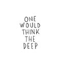 Cover Art for 9780702256400, One Would Think the Deep by Claire Zorn