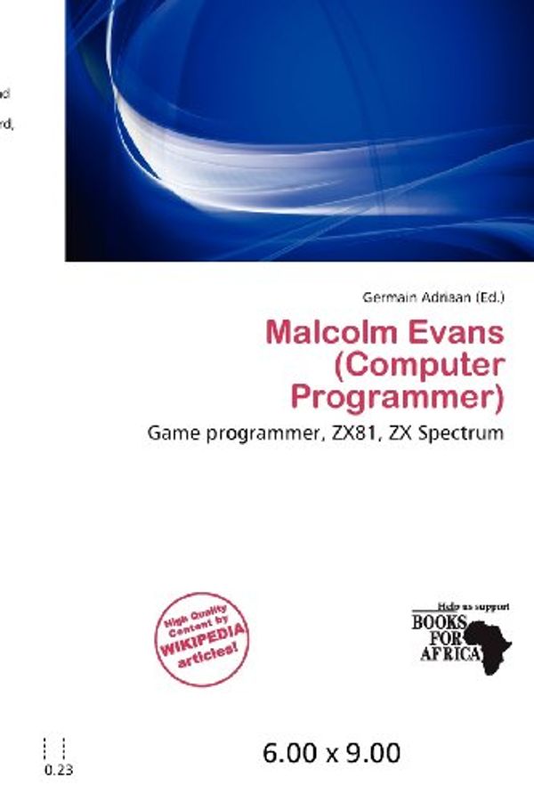 Cover Art for 9786200655882, Malcolm Evans (Computer Programmer) by Germain Adriaan