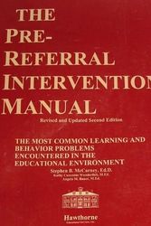 Cover Art for 9781878372116, Pre-Referral Intervention Manual by Stephen B. McCarney, Cummins, Bauer