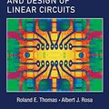 Cover Art for 9780471760955, The Analysis and Design of Linear Circuits by Gregory J. Toussaint