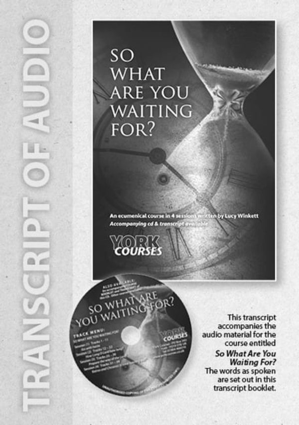 Cover Art for 9781909107182, So what are you waiting for? Transcript by Lucy Winkett