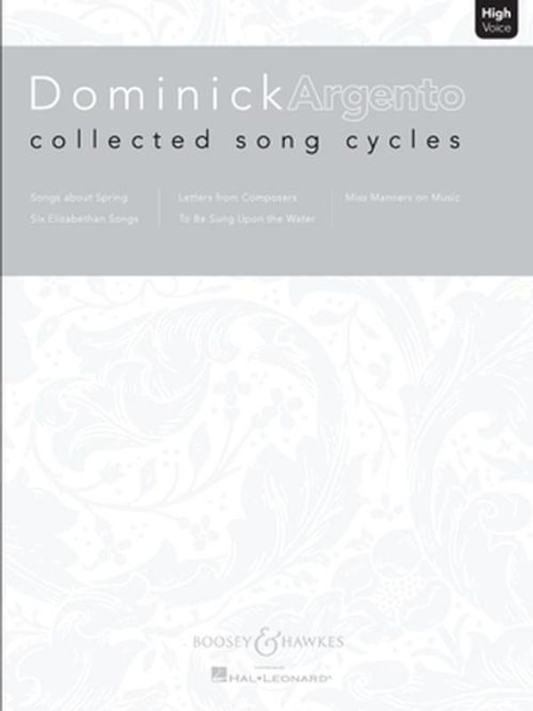 Cover Art for 9781423426981, Dominick Argento: Collected Song Cycles by Dominick Argento