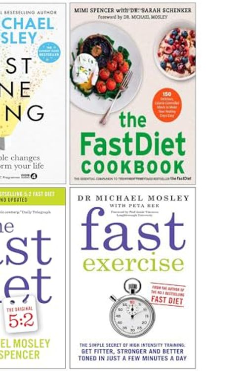 Cover Art for 9789123489268, Dr Michael Mosley Collection 4 Books Set (Just One Thing [Hardcover], The FastDiet Cookbook [Hardcover], Fast Asleep, Fast Exercise) by Dr Michael Mosley