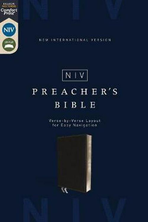 Cover Art for 9780310453727, NIV Preacher's Bible Verse-By-Verse Format [Black] by Zondervan