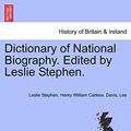 Cover Art for 9781241476267, Dictionary of National Biography. Edited by Leslie Stephen. by Leslie Stephen