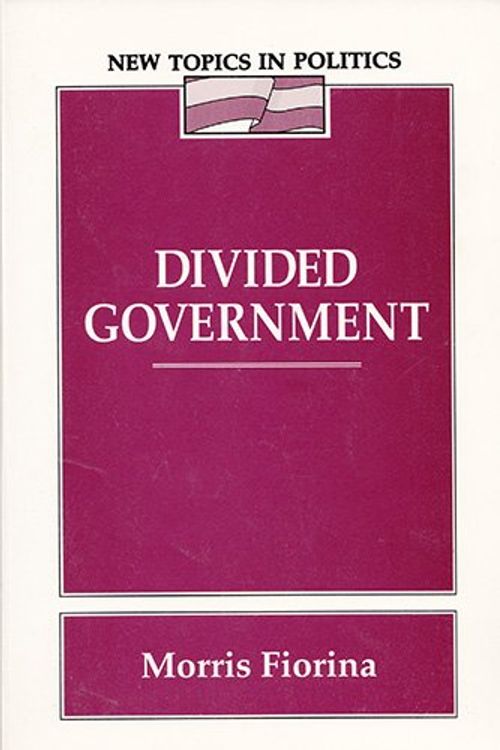 Cover Art for 9780023377600, Divided government by Morris P. Fiorina
