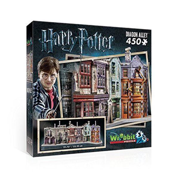 Cover Art for 0665541010101, Harry Potter Hogwarts Diagon Alley Wrebbit 3D Jigsaw Puzzle by Wrebbit 3D Puzzle