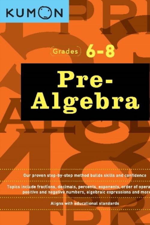 Cover Art for 9781941082577, Pre Algebra by Kumon Publishing