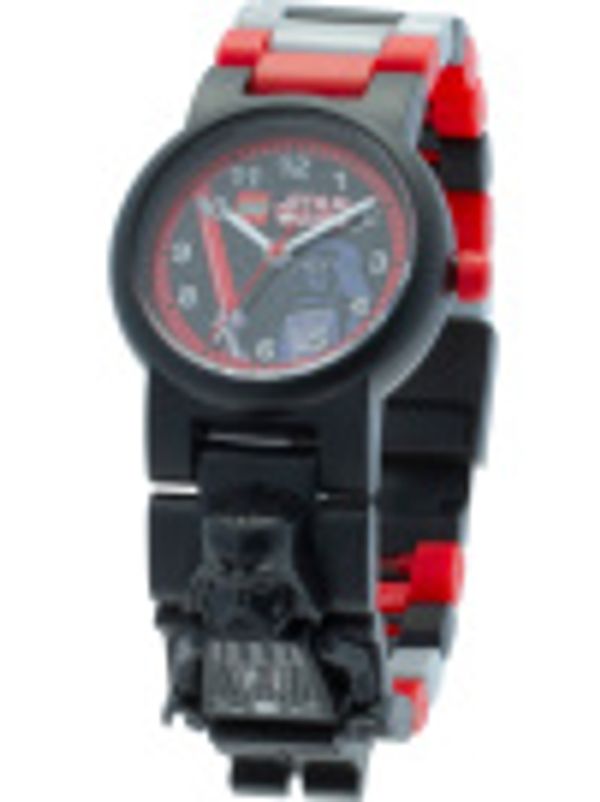 Cover Art for 0812768020417, LEGO Star Wars 8020301 Darth Vader Kids Buildable Watch with Link Bracelet and Minifigure | black/red | plastic | 25mm case diameter| analogue quartz | boy girl | official by Unknown