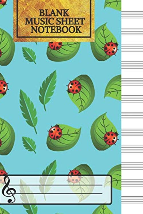 Cover Art for 9781075868016, Blank Music Sheet Notebook: Lady Bugs and Leaves Songwriting Journal: Lined/Ruled Paper And Staff (12 Staves) Manuscript Paper For Notes, Lyrics And Music. For Musicians, Music Lovers & Students by Musical Creations Co