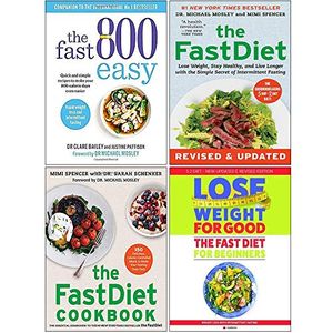 Cover Art for 9789124090111, The Fast 800 Easy, The Fastdiet, The Fastdiet Cookbook, Fast Diet For Beginners 4 Books Collection Set by Justine Pattison Dr Claire Bailey, Michael Mosley, Iota Mimi Spencer