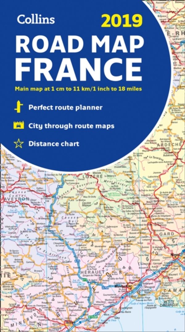 Cover Art for 9780008313500, 2019 Collins Map of France by Collins Maps