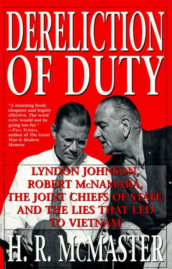 Cover Art for 9780060929084, Dereliction of Duty by H. R. McMaster
