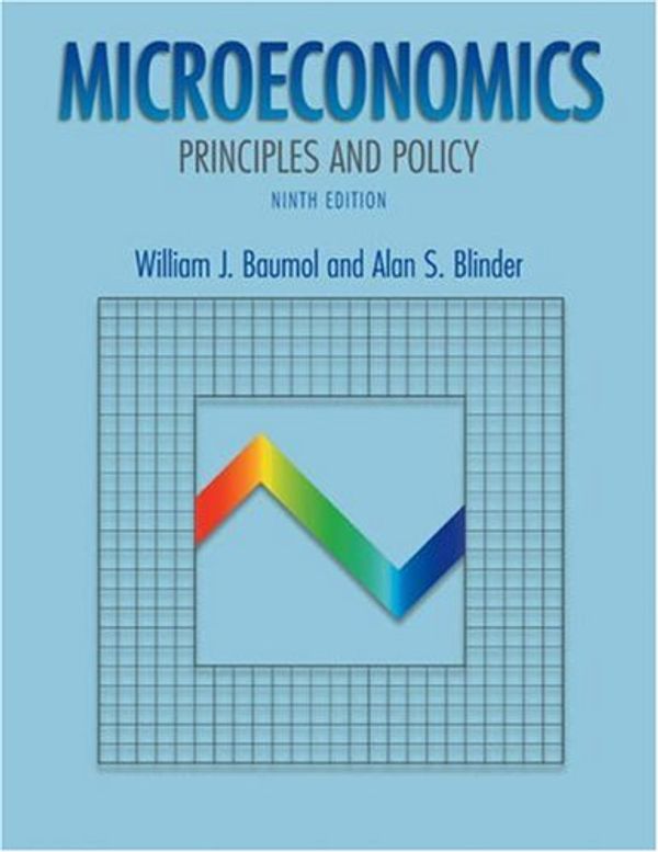 Cover Art for 9780030355172, Microeconomics: Principles and Policy with Xtra! Student CD-ROM and InfoTrac College Edition by William J. Baumol; Alan S. Blinder