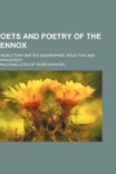Cover Art for 9781151187000, Poets and Poetry of the Lennox; Introductory Matter, Biograp by Donald Macleod