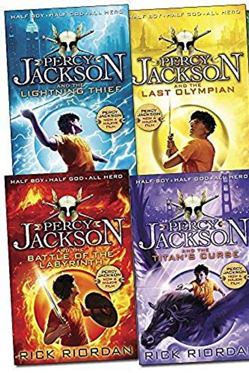 Cover Art for 9780141362694, Percy Jackson Pack, 5 books, RRP £34.95 (Battle Of The Labyrinth; LightningThief; Last Olympian; Sea of Monsters; Titan's Curse). (Colour Young Puffin) by Rick Riordan