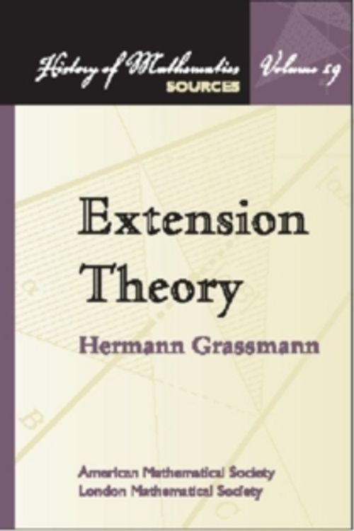 Cover Art for 9780821820315, Extension Theory by Hermann Grassmann
