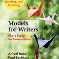 Cover Art for 9781457681554, Models for Writers, High School Edition : Short Essays for Composition by Alfred Rosa; Paul Eschholz