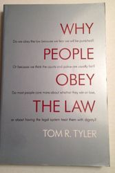 Cover Art for 9780300052350, Why People Obey the Law by Tom R. Tyler