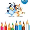 Cover Art for 9798653472879, Bluey Coloring Book +40 Illustrations (Unofficial): Great activity book for Kids Ages 4-8 ( 40 High Quality Illustrations ) by Bluey Colors