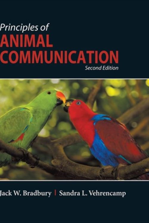 Cover Art for 9780878930456, Principles of Animal Communication by Vehrencamp Bradbury